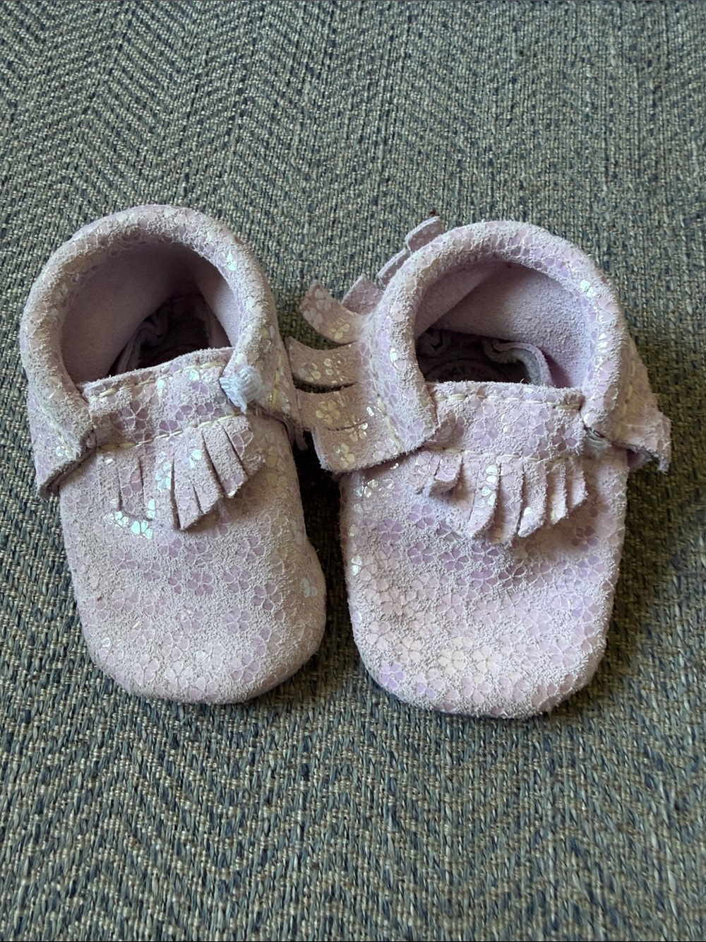 Freshly Picked sparkling Leather Baby Shoes Size: 2